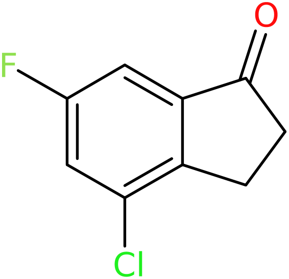 CAS: 166250-01-7 | 4-Chloro-6-fluoroindan-1-one, >98%, NX27887