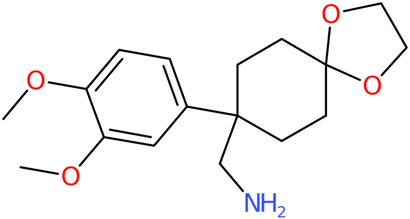 CAS: 887978-91-8 | 1-[8-(3,4-Dimethoxyphenyl)-1,4-dioxaspiro[4.5]dec-8-yl]methanamine, NX67106