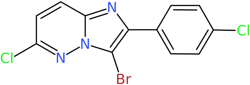 CAS: 951625-71-1 | 3-Bromo-6-chloro-2-(4-chlorophenyl)imidazo[1,2-b]pyridazine, NX70618