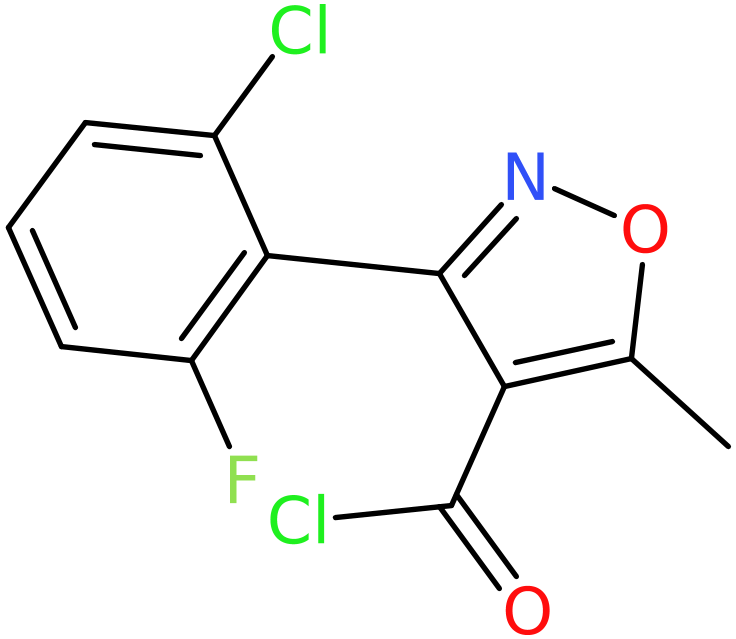 CAS: 69399-79-7 | 3-(2-Chloro-6-fluorophenyl)-5-methylisoxazole-4-carbonyl chloride, >97%, NX58534