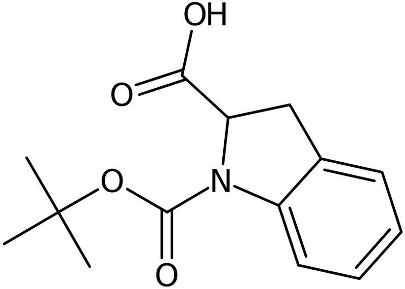 CAS: 137088-51-8 | Indoline-2-carboxylic acid, N-BOC protected, >90%, NX22490