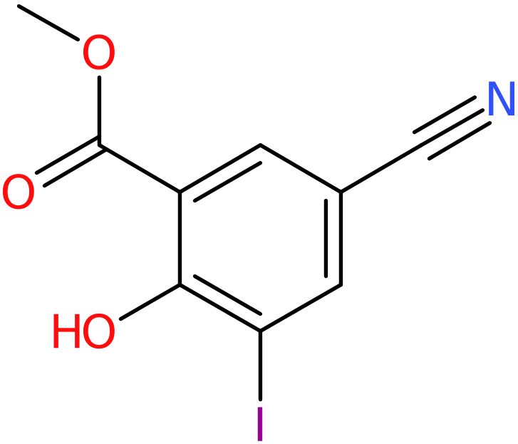 CAS: 952302-09-9 | Methyl 5-cyano-2-hydroxy-3-iodobenzoate, NX70825