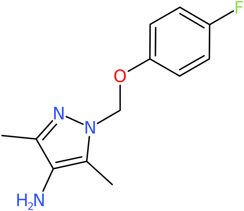 CAS: 1006344-04-2 | 1-[(4-Fluorophenoxy)methyl]-3,5-dimethyl-1H-pyrazol-4-amine, NX10648