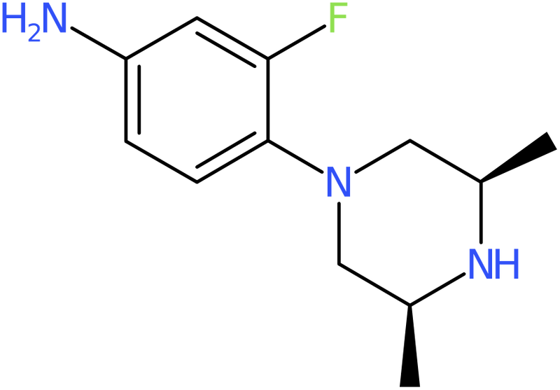 CAS: 943752-32-7 | 4-(cis-3,5-Dimethylpiperazin-1-yl)-3-fluoroaniline, NX70183