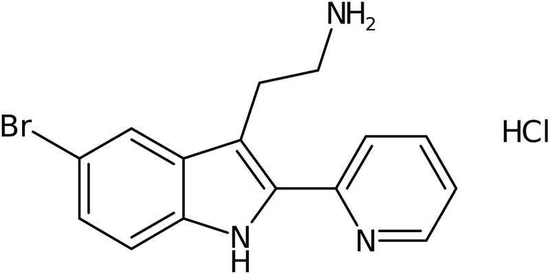 CAS: 1049783-45-0 | 2-[5-Bromo-2-(pyridin-2-yl)-1H-indol-3-yl]ethylamine hydrochloride, NX12461