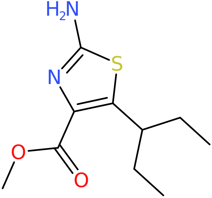 CAS: 886361-28-0 | Methyl 2-amino-5-(pent-3-yl)-1,3-thiazole-4-carboxylate, NX66555