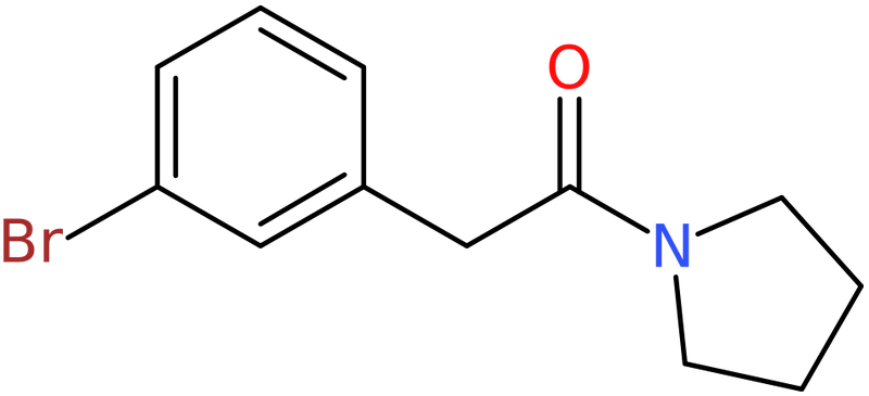 CAS: 951884-73-4 | 2-(3-Bromophenyl)-1-(pyrrolidin-1-yl)ethan-1-one, NX70677