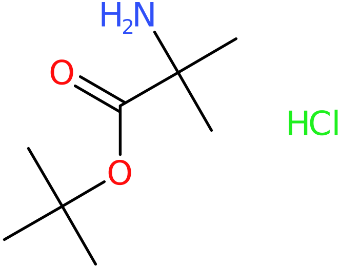 CAS: 84758-81-6 | tert-Butyl 2-aminoisobutyrate hydrochloride, >97%, NX63548