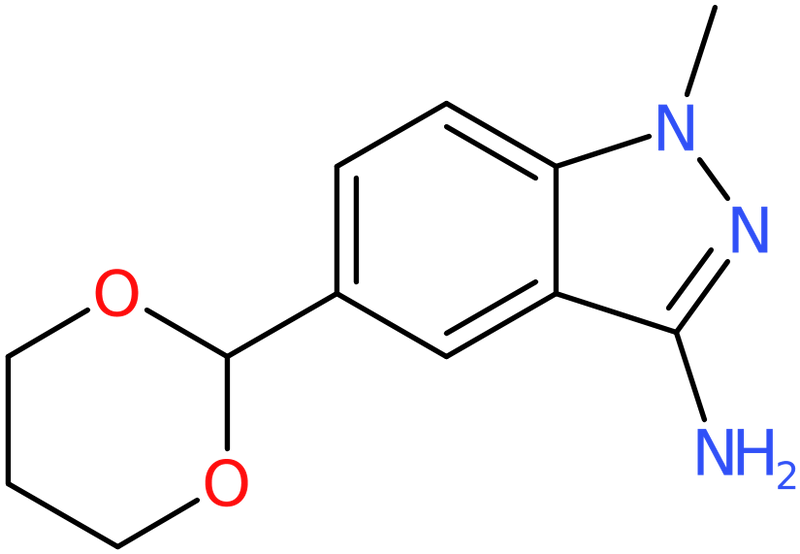 CAS: 1373350-39-0 | 5-(1,3-Dioxan-2-yl)-1-methyl-1H-indazol-3-amine, NX22550