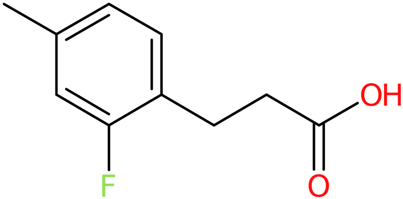 CAS: 852181-17-0 | 3-(2-Fluoro-4-methylphenyl)propionic acid, >97%, NX64140