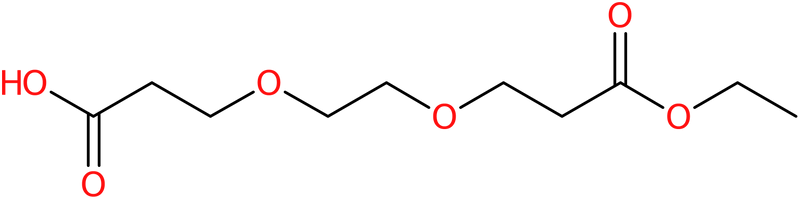 CAS: 886362-90-9 | 3-[2-(2-Ethoxycarbonyl-ethoxy)-ethoxy]-propionic acid, >97%, NX66613