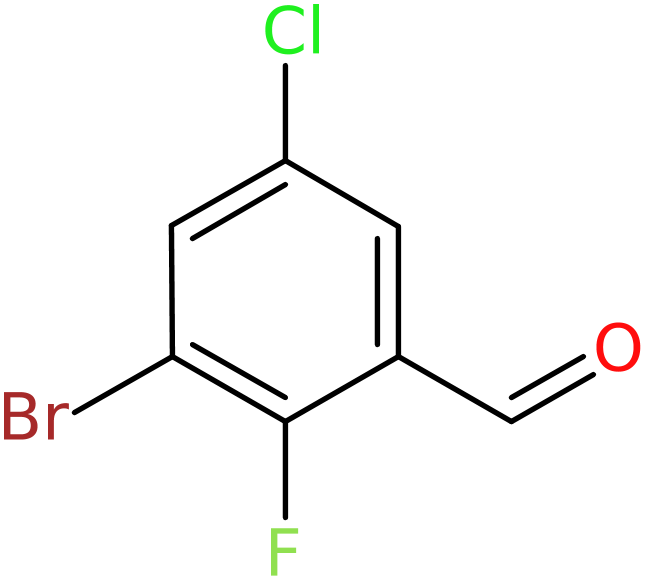 CAS: 1269440-82-5 | 3-Bromo-5-chloro-2-fluorobenzaldehyde, >95%, NX19859