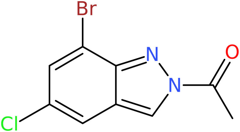 CAS: 1355171-38-8 | 2-Acetyl-7-bromo-5-chloro-2H-indazole, NX22077