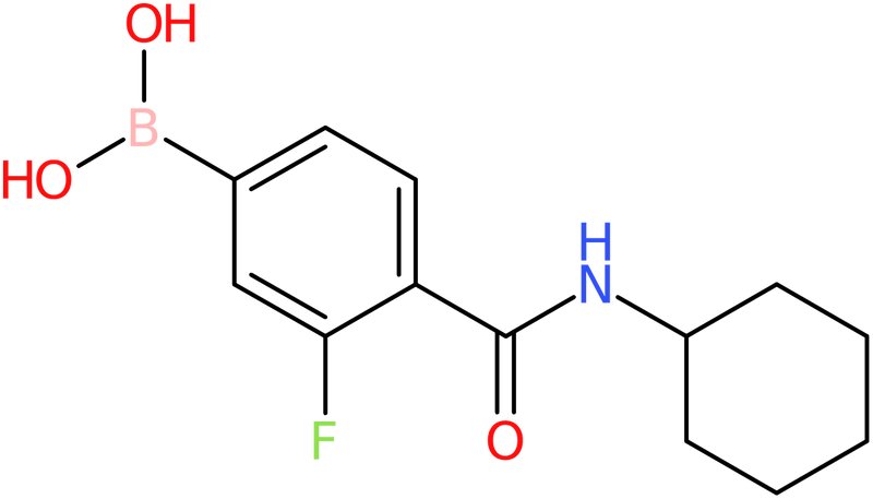 CAS: 874289-11-9 | 4-(Cyclohexylcarbamoyl)-3-fluorobenzeneboronic acid, >95%, NX65506