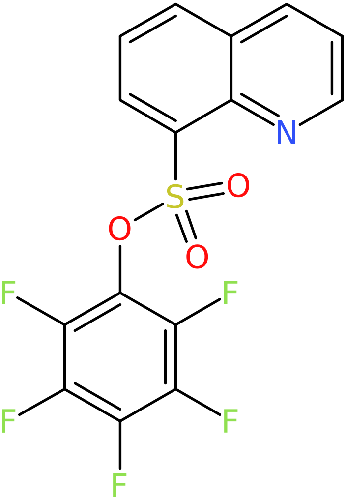 CAS: 885950-64-1 | 2,3,4,5,6-Pentafluorophenyl 8-quinolinesulphonate, NX66487