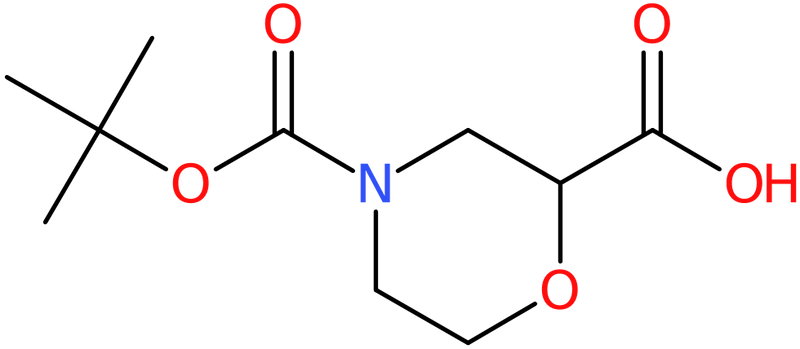 CAS: 189321-66-2 | Morpholine-2-carboxylic acid, N-BOC protected, tech, NX31596