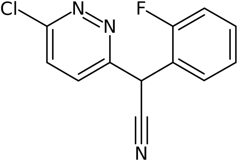 CAS: 154419-42-8 | 2-(6-Chloro-3-pyridazinyl)-2-(2-fluorophenyl)acetonitrile, >97%, NX26137