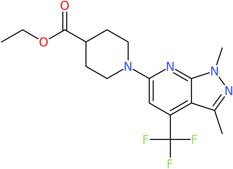 CAS: 1305712-96-2 | Ethyl 1-[1,3-dimethyl-4-(trifluoromethyl)-1H-pyrazolo[3,4-b]pyridin-6-yl]piperidine-4-carboxylate, NX20541