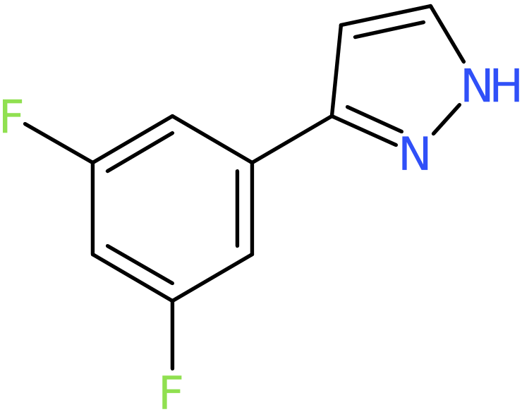 CAS: 154258-58-9 | 3-(3,5-Difluorophenyl)-1H-pyrazole, NX26103