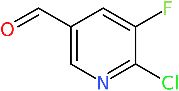 CAS: 950691-52-8 | 6-Chloro-5-fluoropyridine-3-carbaldehyde, >97%, NX70582