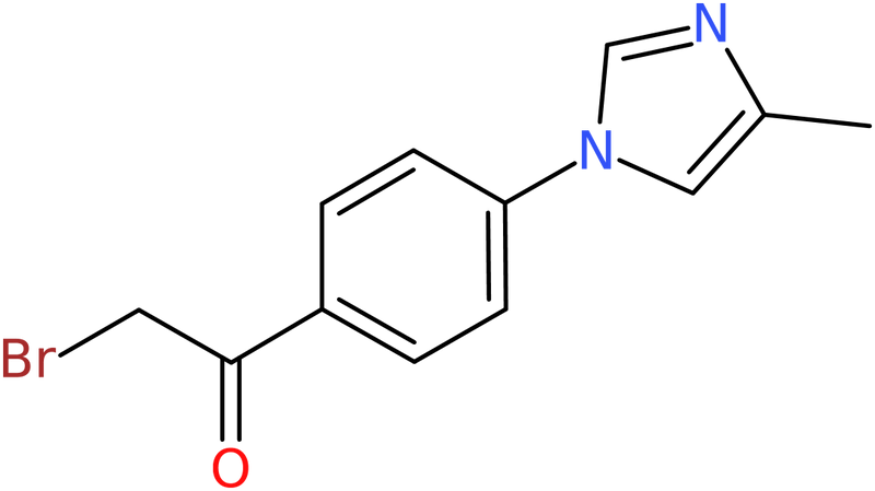 CAS: 810662-38-5 | 2-Bromo-1-(4-(4-methyl-1H-imidazol-1-yl)phenyl)ethan-1-one, >97%, NX62564