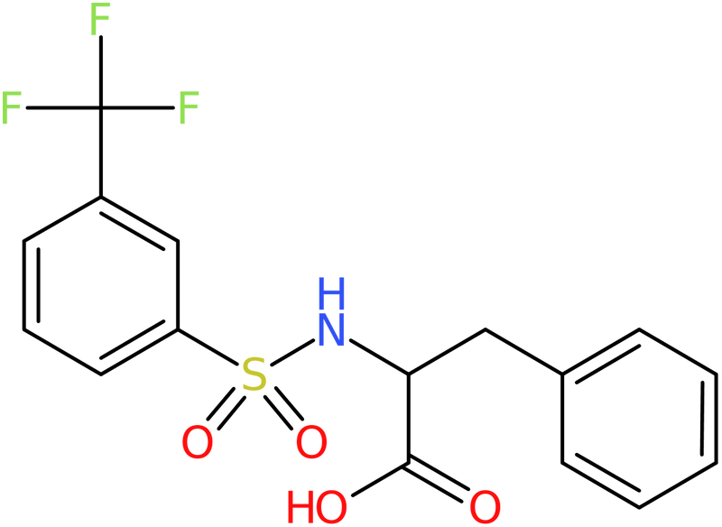 CAS: 250714-63-7 | 3-Phenyl-2-({[3-(trifluoromethyl)phenyl]sulphonyl}amino)propanoic acid, >97%, NX37583