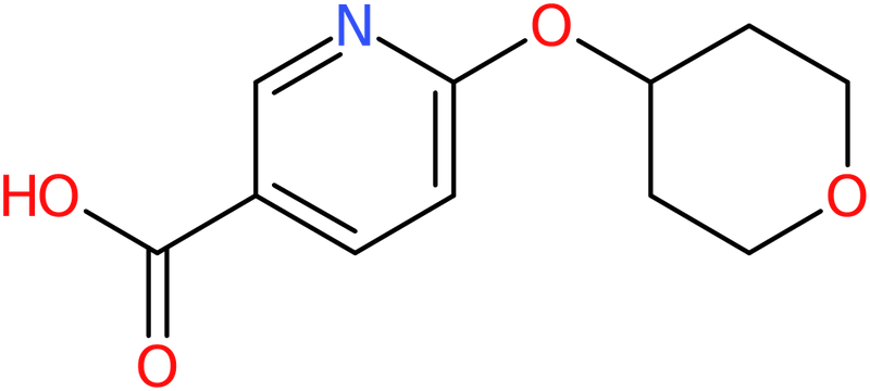 CAS: 886851-55-4 | 6-[(Tetrahydro-2H-pyran-4-yl)oxy]nicotinic acid, >97%, NX66961