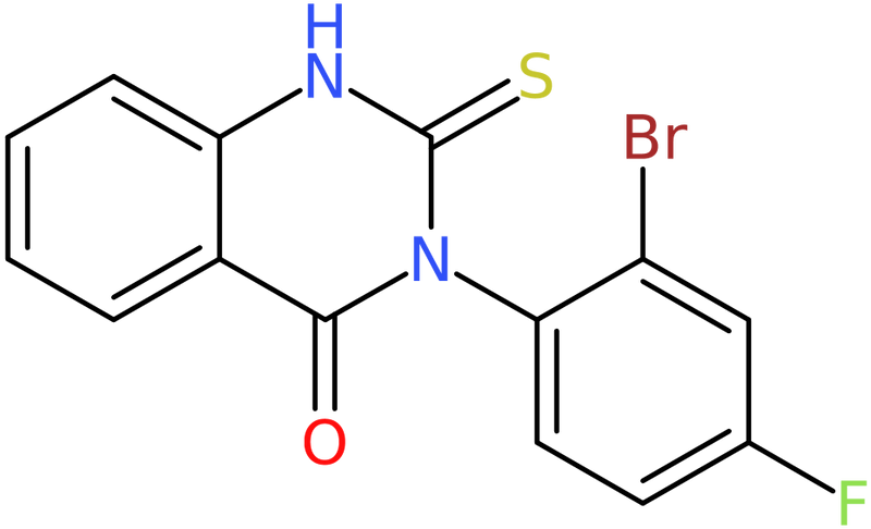 CAS: 937601-60-0 | 3-(2-Bromo-4-fluorophenyl)-2-thioxo-2,3-dihydro-1H-quinazolin-4-one, NX69779