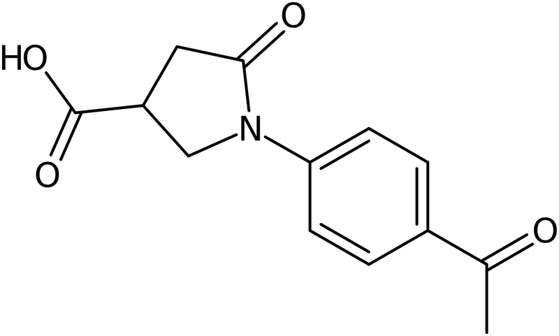 CAS: 100394-11-4 | 1-(4-Acetylphenyl)-5-oxopyrrolidine-3-carboxylic acid, NX10453