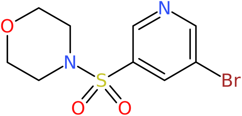 CAS: 889676-35-1 | 4-[(5-Bromopyridin-3-yl)sulphonyl]morpholine, >95%, NX67164