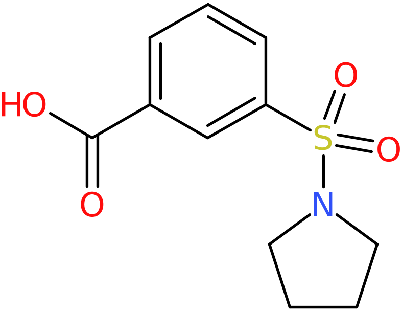 CAS: 7326-79-6 | 3-(Pyrrolidin-1-ylsulphonyl)benzoic acid, NX59948