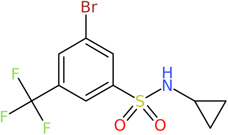 CAS: 951884-61-0 | 3-Bromo-5-(N-cyclopropylsulphamoyl)benzotrifluoride, NX70672