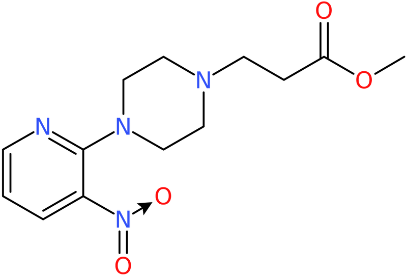 Methyl 3-[4-(3-nitropyridin-2-yl)piperazin-1-yl]propanoate, NX73890