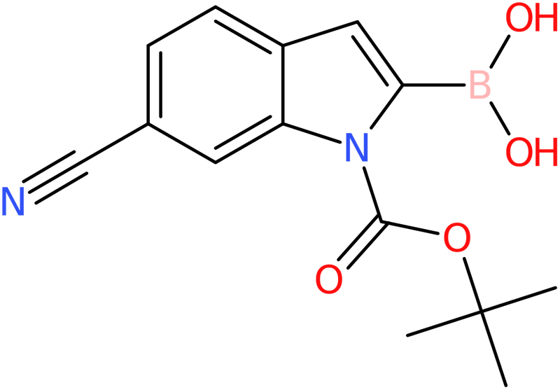 CAS: 913835-67-3 | 6-Cyano-1H-indole-2-boronic acid, N-BOC protected, >96%, NX68425