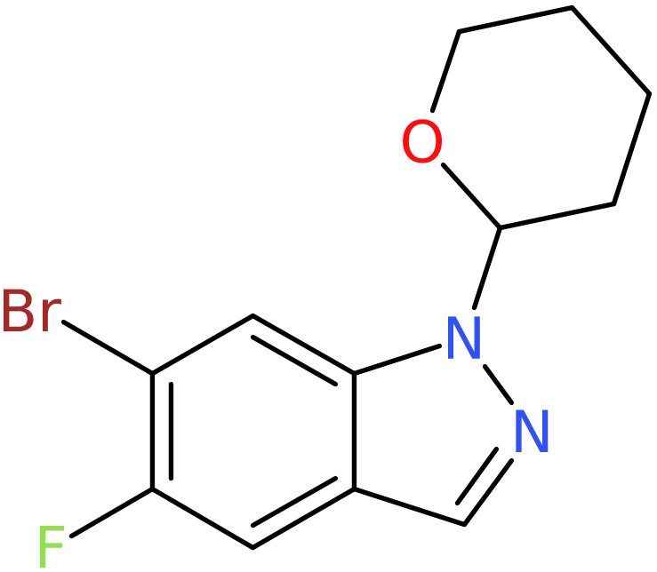 CAS: 1286734-76-6 | 6-Bromo-5-fluoro-1-(tetrahydro-2H-pyran-2-yl)-1H-indazole, NX20159