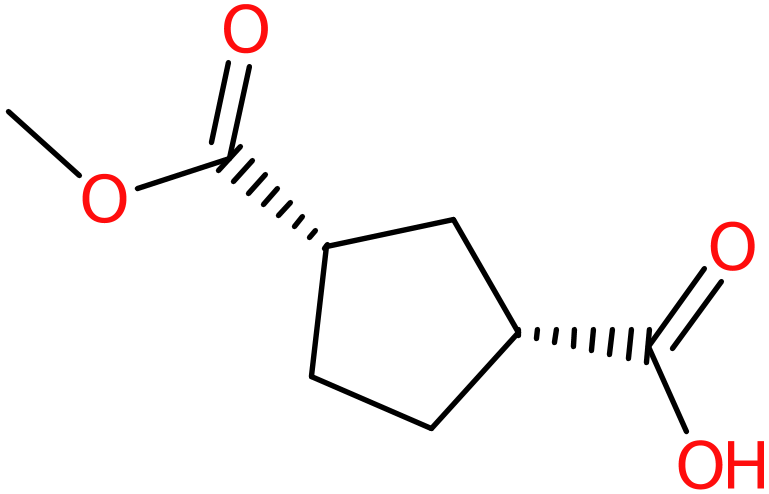 CAS: 96382-85-3 | Cis-3-carbomethoxycyclopentane-1-carboxylic acid, >95%, NX71373