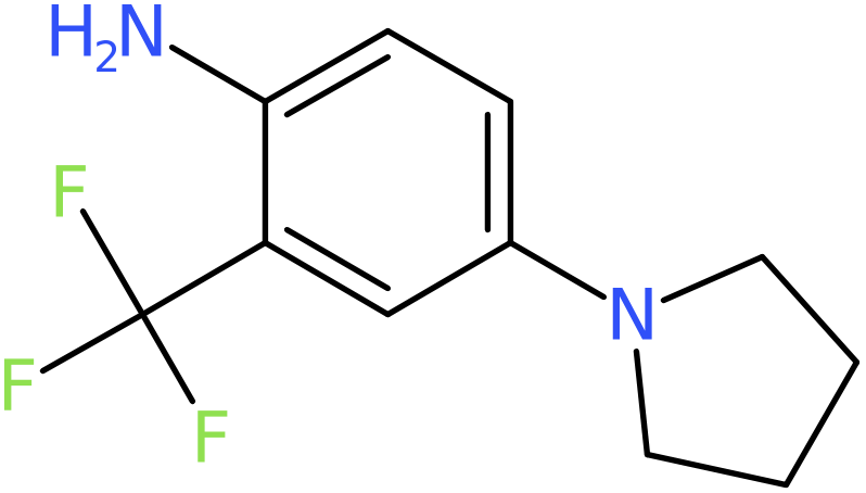 CAS: 773899-18-6 | 4-Pyrrolidin-1-yl-2-(trifluoromethyl)aniline, NX61559