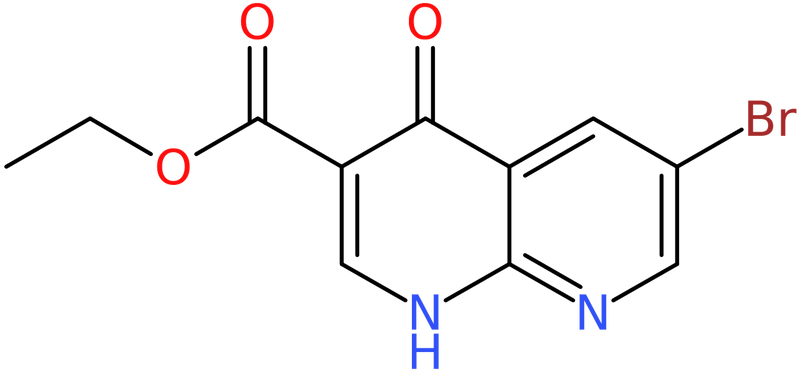 CAS: 1446022-58-7 | Ethyl 6-bromo-4-oxo-1,4-dihydro-1,8-naphthyridine-3-carboxylate, >97%, NX24561