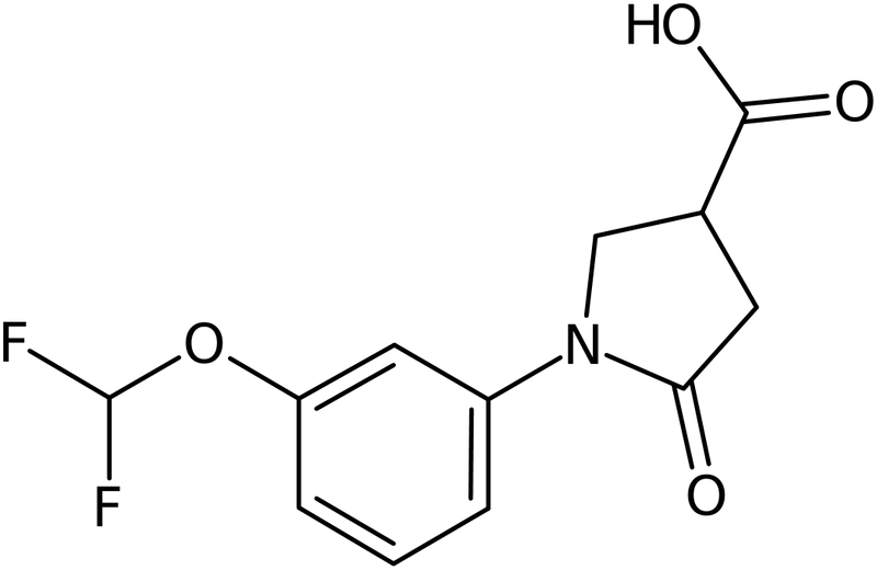 CAS: 1246967-17-8 | 1-[3-(Difluoromethoxy)phenyl]-5-oxopyrrolidine-3-carboxylic acid, NX18907