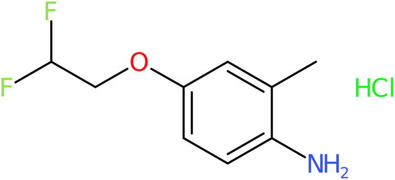 CAS: 1431965-01-3 | 4-(2,2-Difluoroethoxy)-2-methylaniline hydrochloride, NX24186