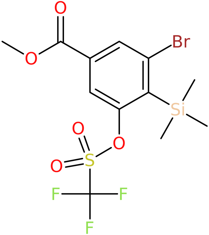 CAS: 1242069-32-4 | Methyl 3-bromo-5-(((trifluoromethyl)sulfonyl)oxy)-4-(trimethylsilyl)benzoate, NX18710