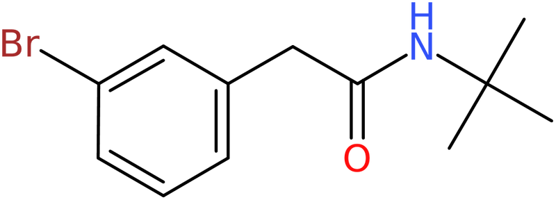 CAS: 883801-90-9 | 2-(3-Bromophenyl)-N-tert-butylacetamide, >98%, NX66150