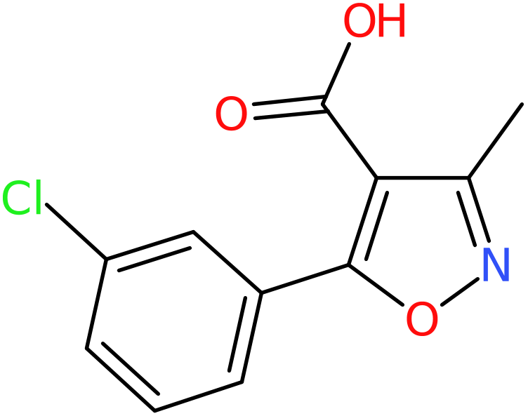 CAS: 92545-96-5 | 5-(3-Chloro-phenyl)-3-methyl-isoxazole-4-carboxylic acid, NX69172