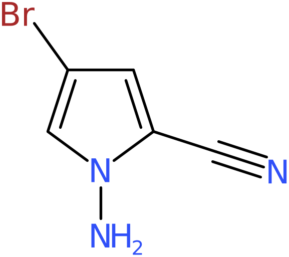 CAS: 937161-86-9 | 1-Amino-4-bromo-1H-pyrrole-2-carbonitrile, >95%, NX69755