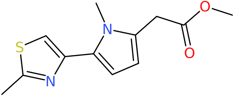 Methyl [1-methyl-5-(2-methyl-1,3-thiazol-4-yl)-1H-pyrrol-2-yl]acetate, NX73805