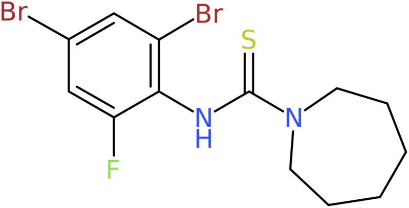 N-(2,4-Dibromo-6-fluorophenyl)azepane-1-carbothioamide, NX74517