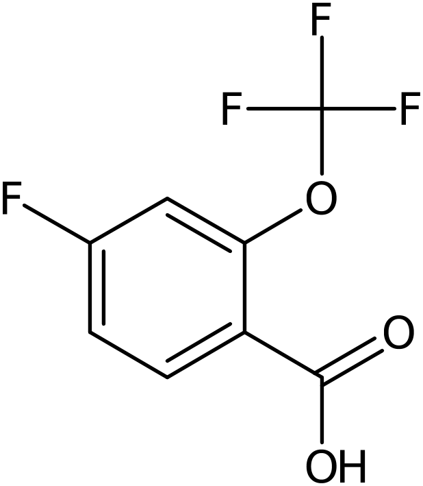 CAS: 1242250-37-8 | 4-Fluoro-2-(trifluoromethoxy)benzoic acid, >97%, NX18737