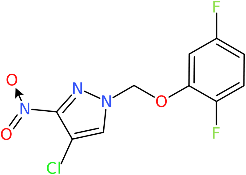 CAS: 1020724-23-5 | 4-Chloro-1-[(2,5-difluorophenoxy)methyl]-3-nitro-1H-pyrazole, NX11446