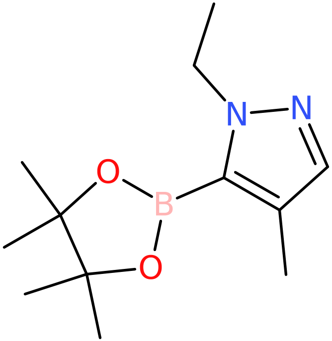 CAS: 1047636-01-0 | 1-Ethyl-4-methyl-5-(4,4,5,5-tetramethyl-1,3,2-dioxaborolan-2-yl)-1H-pyrazole, >98%, NX12369