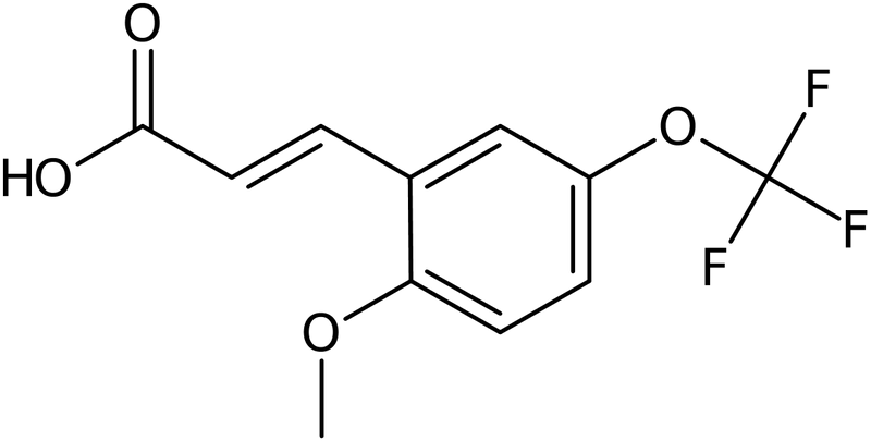 CAS: 1017779-14-4 | 2-Methoxy-5-(trifluoromethoxy)cinnamic acid, >97%, NX11184